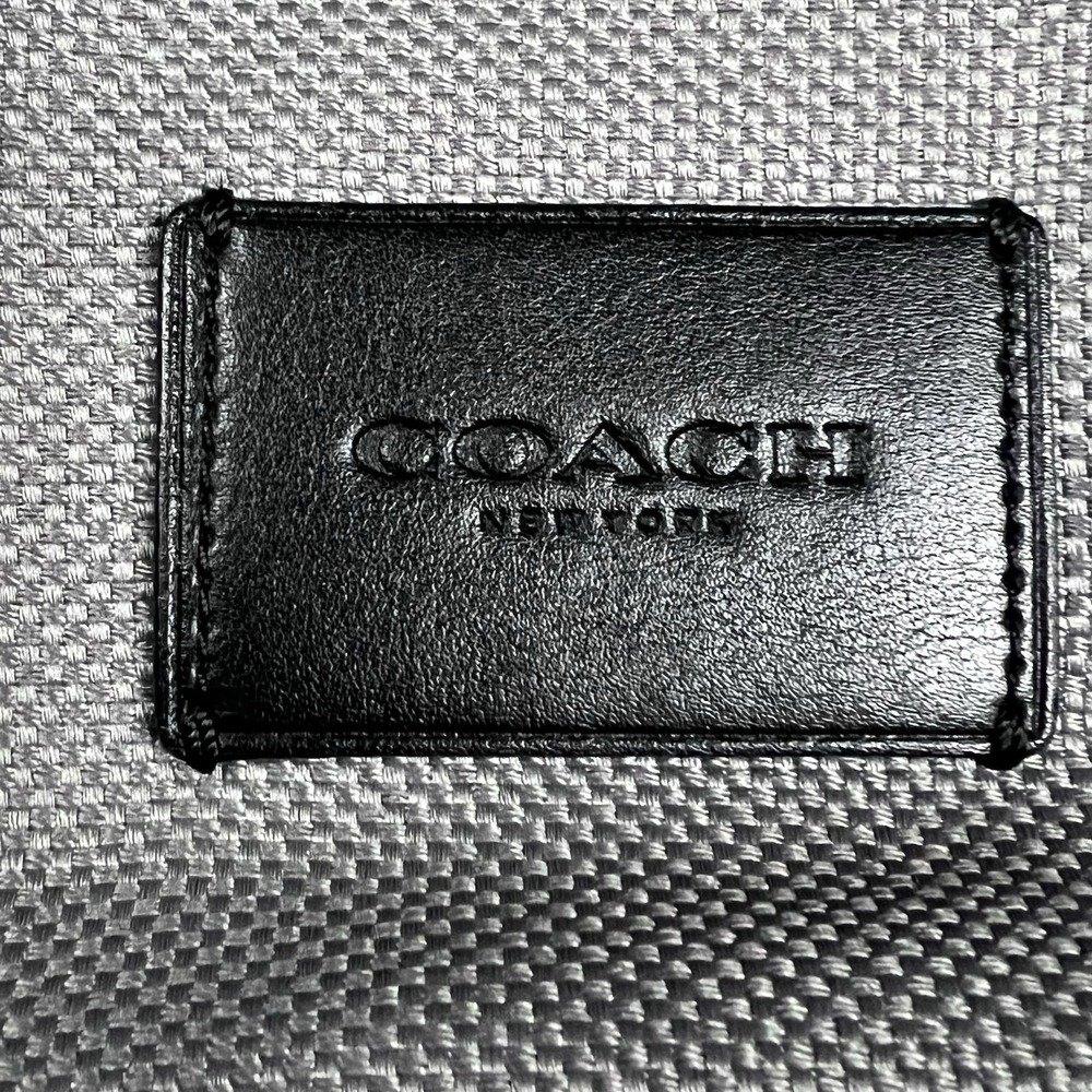 Coach F37609 Crossbody Nylon Black Leather‎ Mens Travel Work Bag - Picture 11 of 12